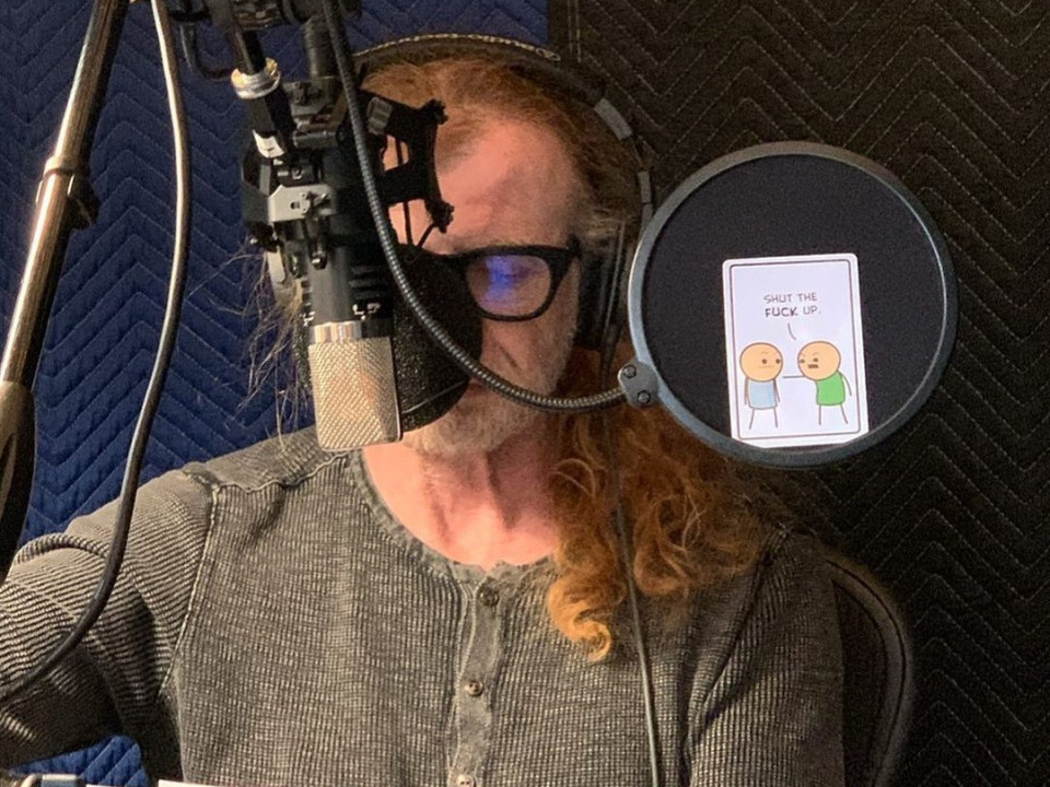 Dave Mustaine înregistrează părțile vocale pentru noul disc Megadeth