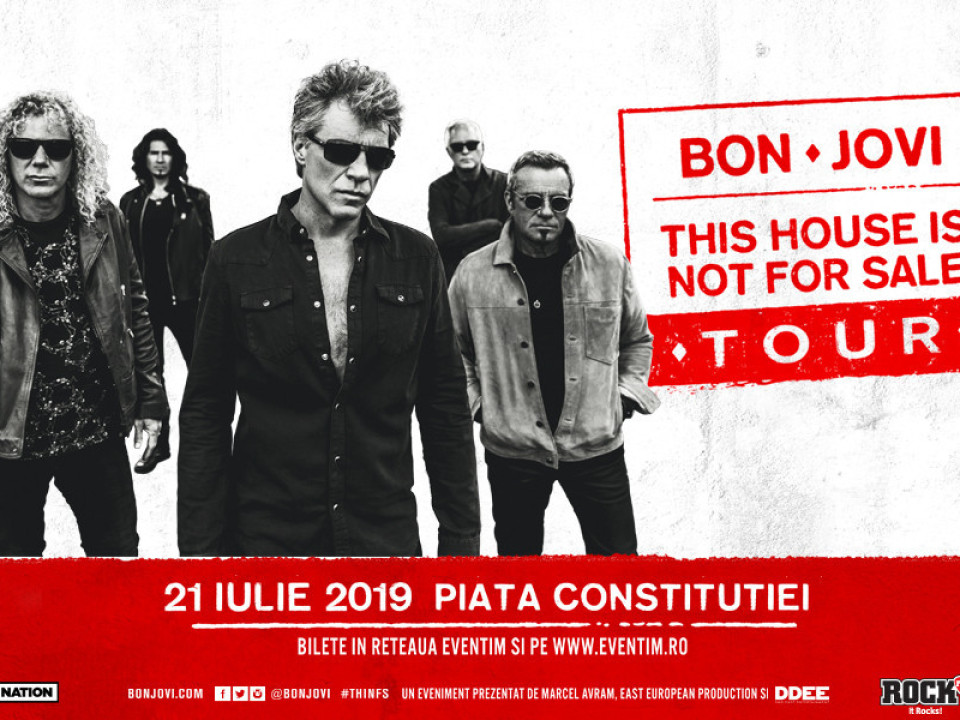Bon Jovi, concert în Piața Constituției pe 21 iulie 2019!