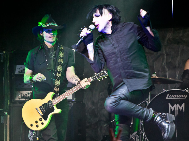 Marilyn Manson și Steven Tyler s-au alăturat Hollywood Vampires pe scenă, în LA