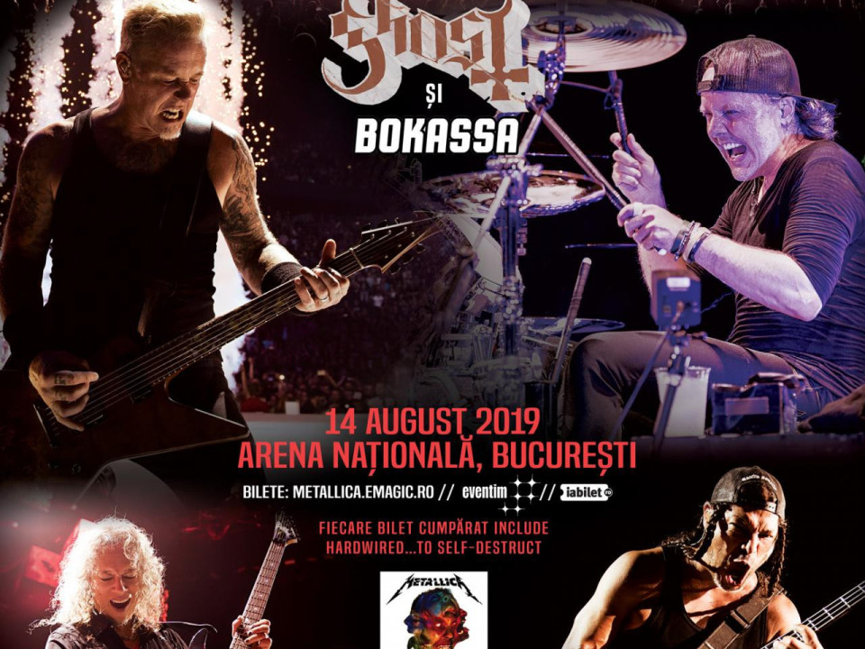 Metallica revine la București în turneul Worldwired
