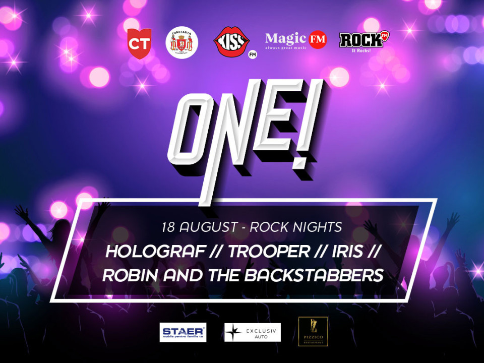 "Rock Nights" la ONE! Festival: Robin and the Backstabbers, Iris, Trooper si Holograf concertează duminică la Constanța