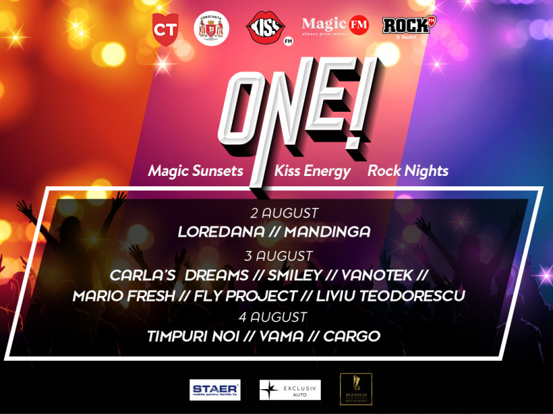 "Rock Nights" la ONE! Festival: Timpuri Noi, Vama si Cargo concertează duminică la Constanța