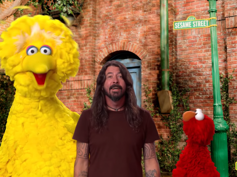 Dave Grohl (Foo Fighters) şi-a făcut apariția în „Sesame Street”