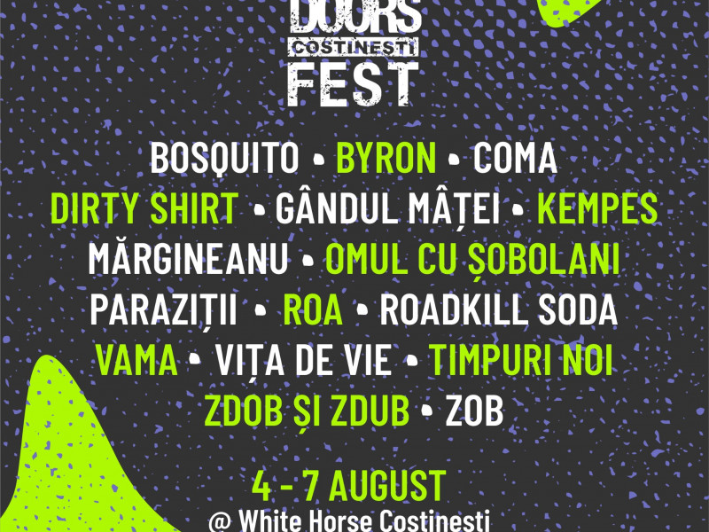 Vița de Vie, Coma, Vama, Dirty Shirt, la Out Of Doors Fest 2022 Costinești