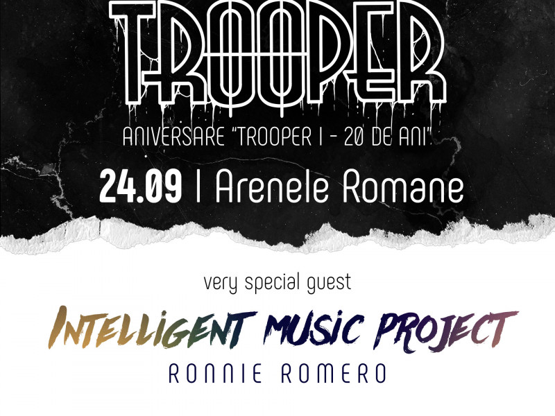 Aurelian Dincă (Trooper), Ronnie Romero (Intelligent Music Project) și Cristian Filipescu (Olympus Mons), despre concertul din 24 septembrie de la Arenele Romane