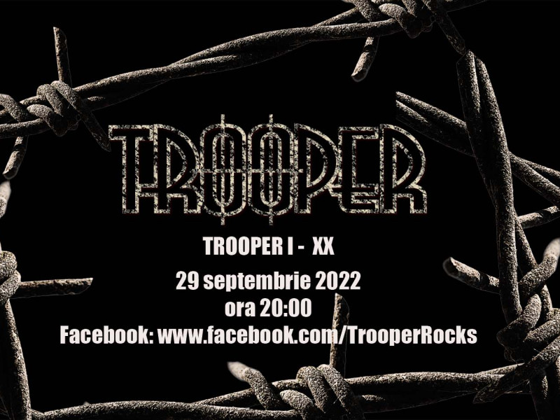 Trooper va posta online un concert înregistrat la începutul anului 2022. Albumul de debut este cântat integral