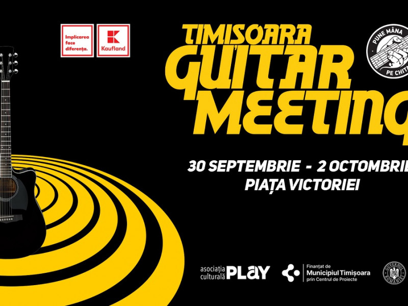 Timișoara Guitar Meeting începe vineri, 30 septembrie