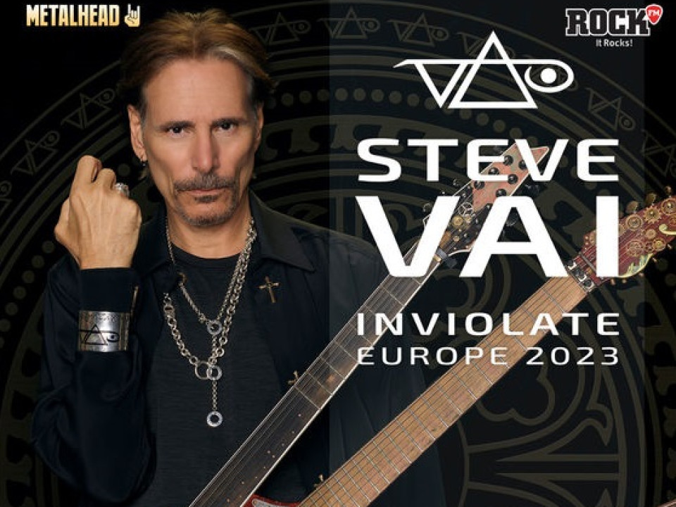 Steve Vai, concert la Sala Palatului, în aprilie