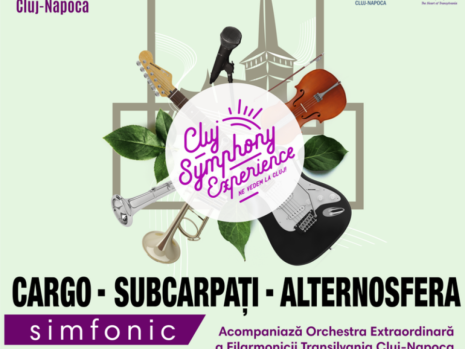 Alternosfera, Subcarpați și Cargo, acompaniați de orchestra Filarmonicii Cluj cântă în Parcul Etnografic la Cluj Symphony Experience