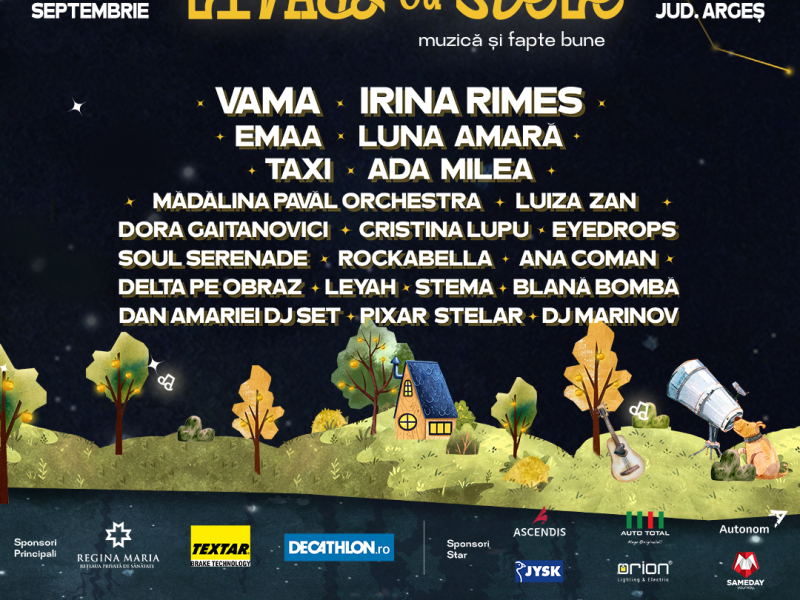Livada cu stele – 3 zile de festival cu muzică, recreere și fapte bune sădit de Casa Bună