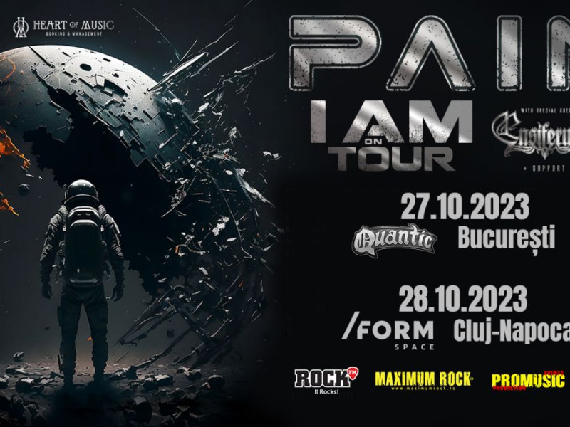 Pain revine în România în cadrul turneului „I Am On Tour”