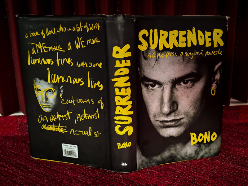 „Surrender: 40 de piese, o singură poveste” de Bono – cartea unei ascensiuni